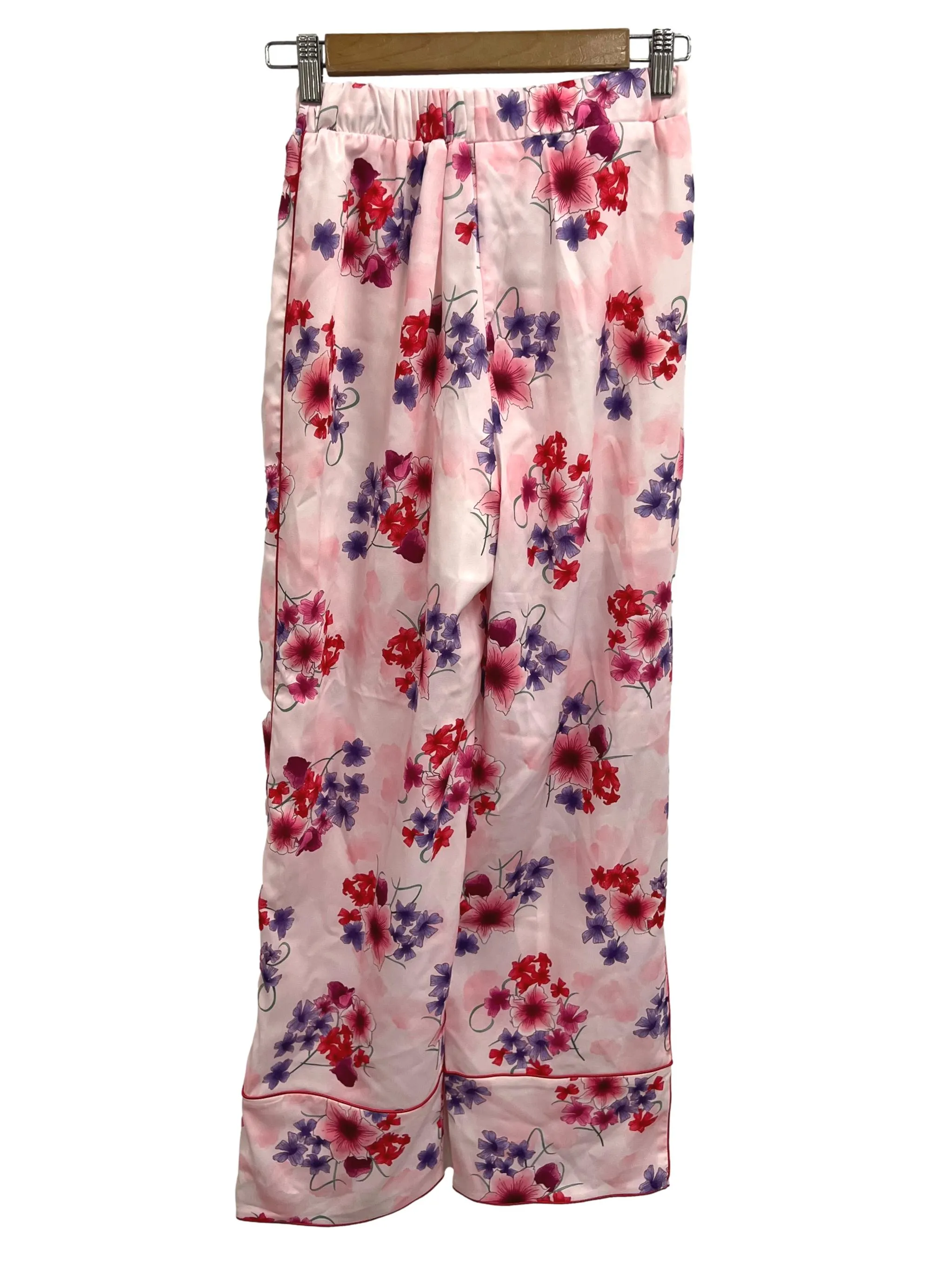 Pink Floral Pajamas Pants