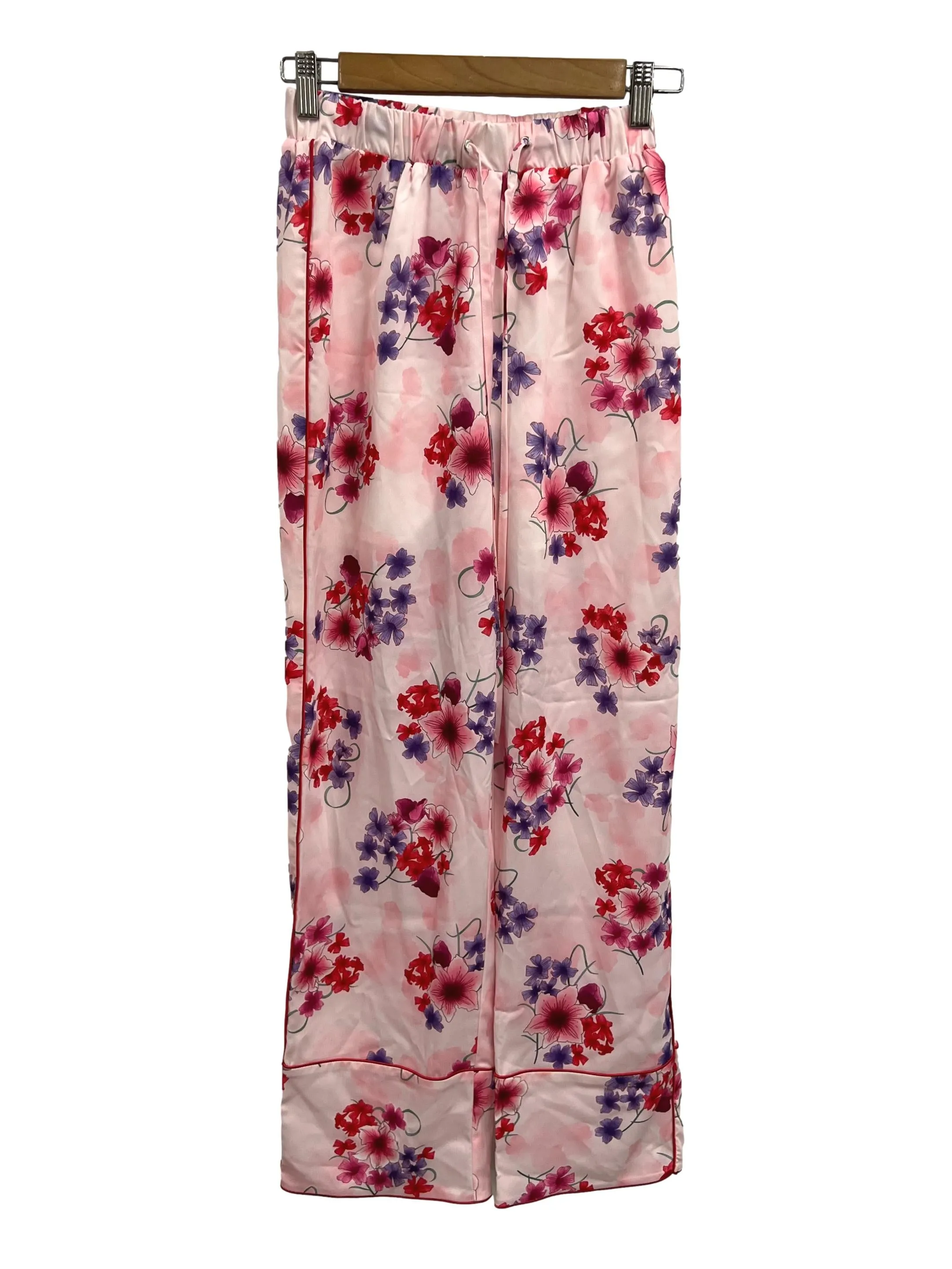 Pink Floral Pajamas Pants