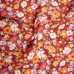 Pink Watercolor Cotton Floral