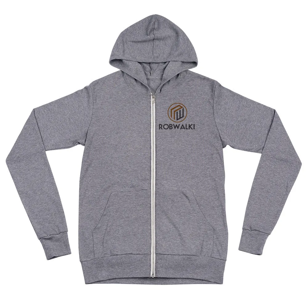 Plant Powered back/front Unisex zip hoodie