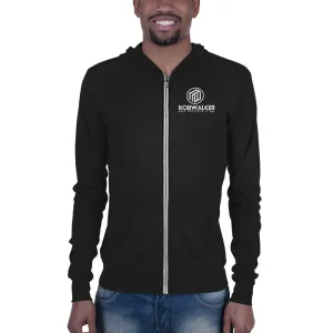 Plant Powered back/front Unisex zip hoodie