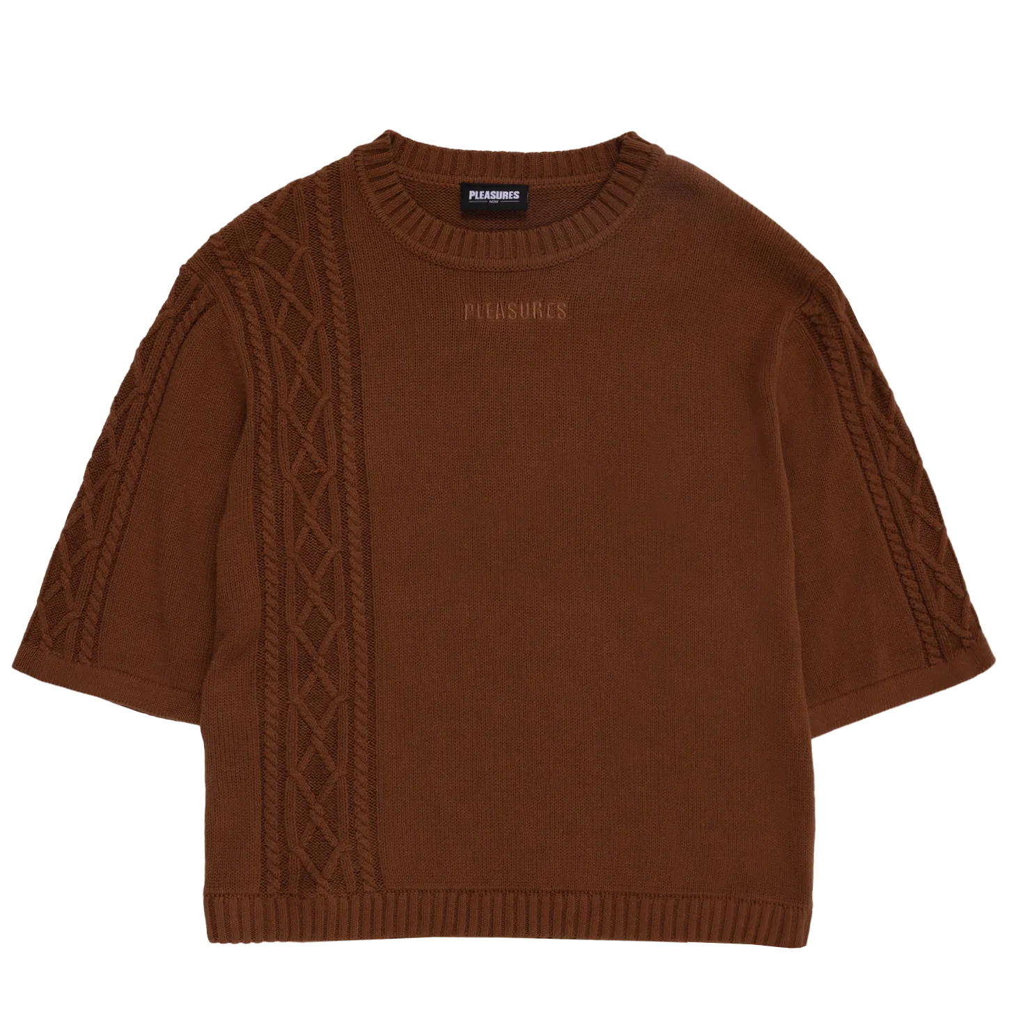 Pleasures Charlie Mock Neck Shirt 'Brown'
