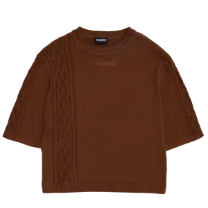 Pleasures Charlie Mock Neck Shirt 'Brown'