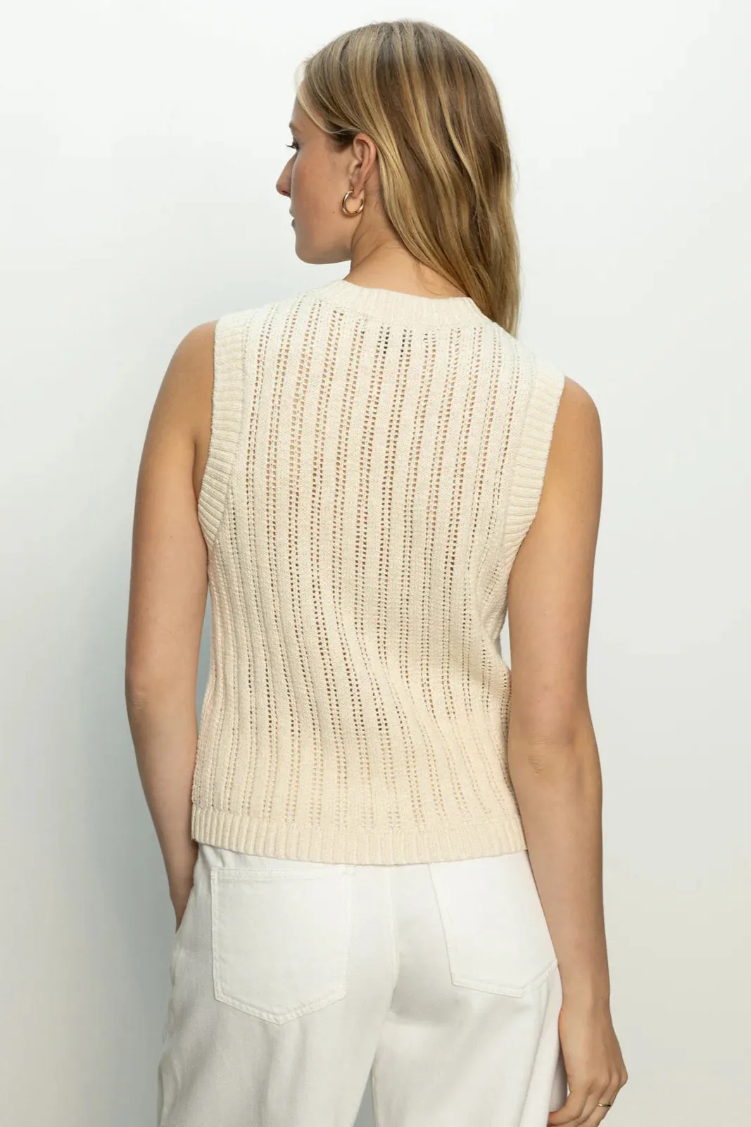 Pointelle Shell Natural