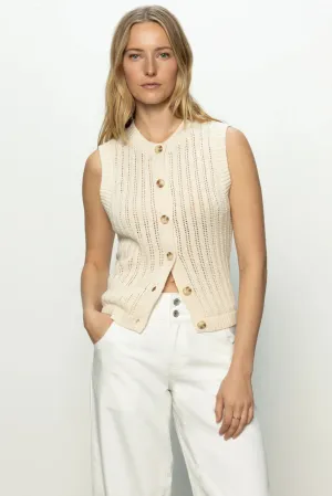 Pointelle Shell Natural
