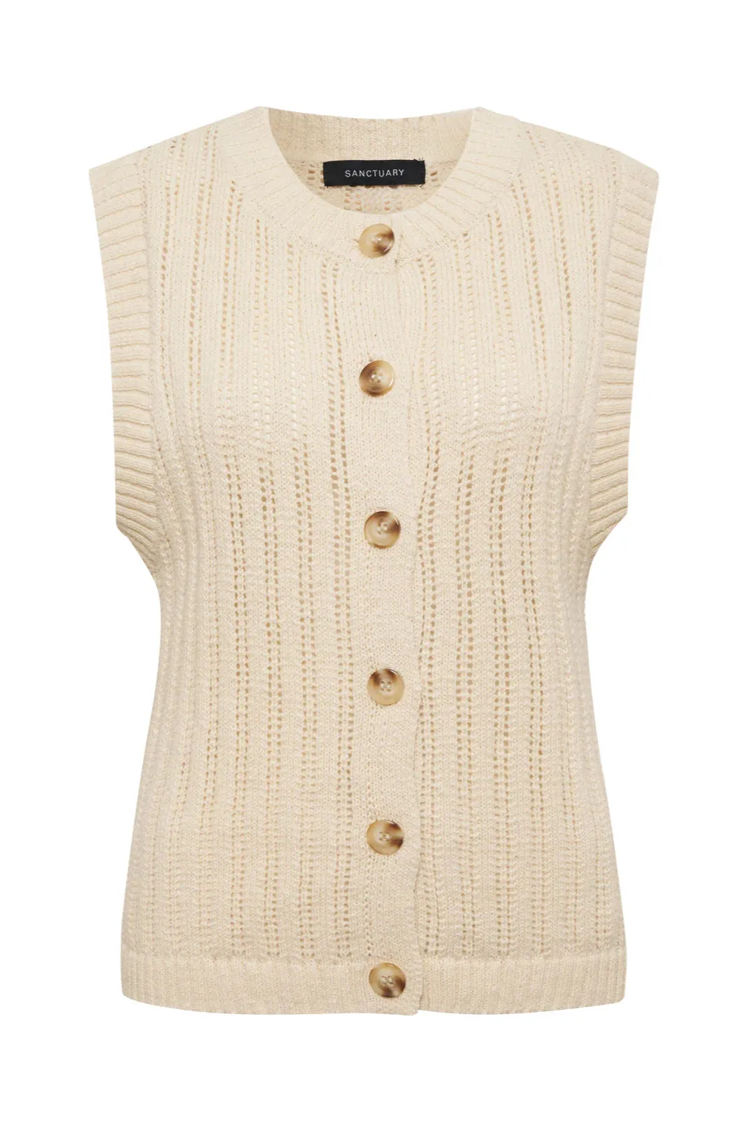 Pointelle Shell Natural