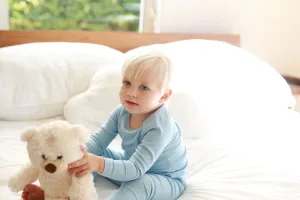 Pouf Stitched Blue Pajamas
