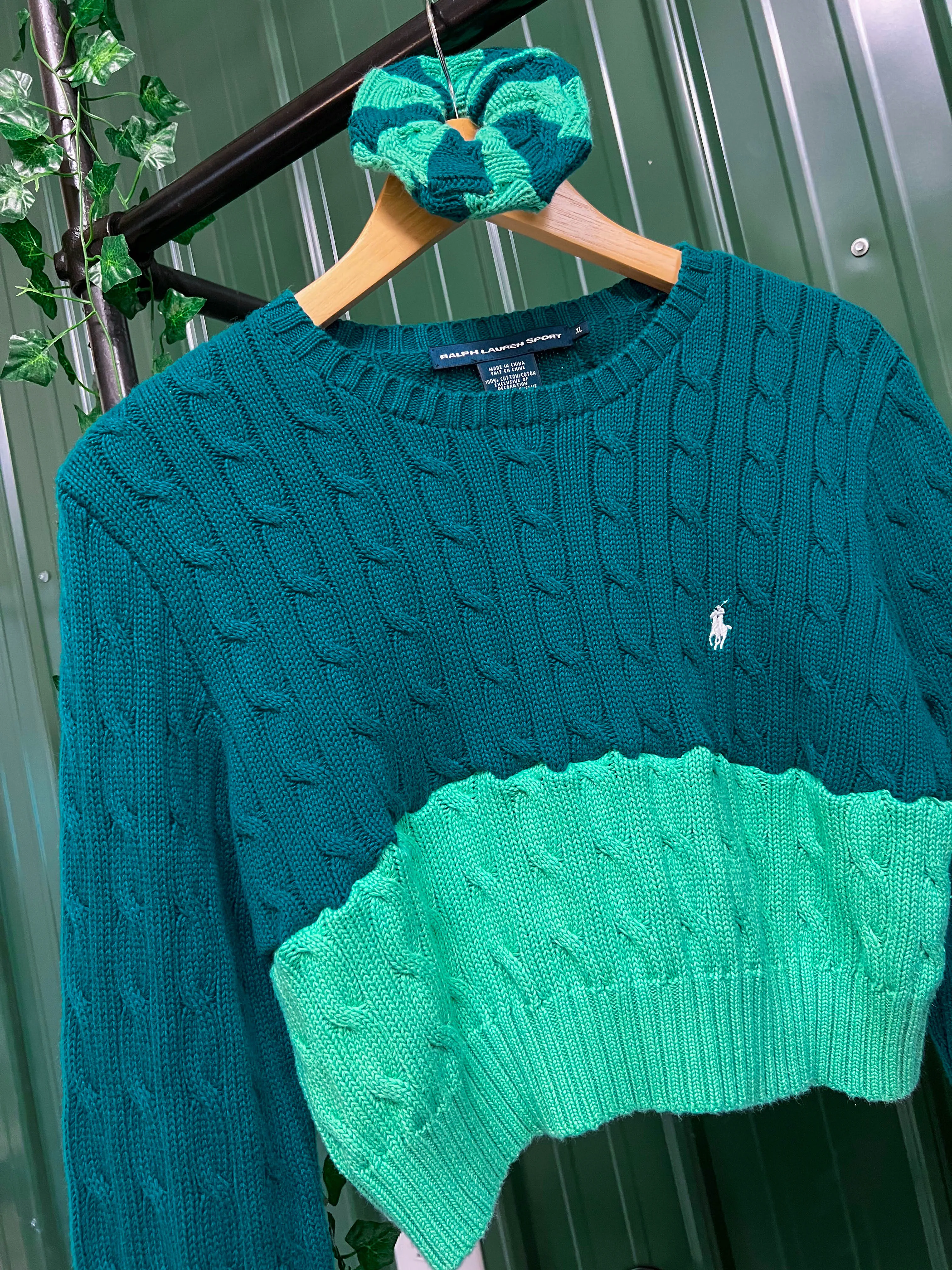 "1 of 1" Ralph Lauren Crop Top Knit Set (S/M)