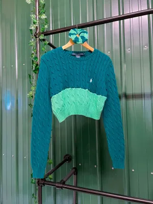"1 of 1" Ralph Lauren Crop Top Knit Set (S/M)