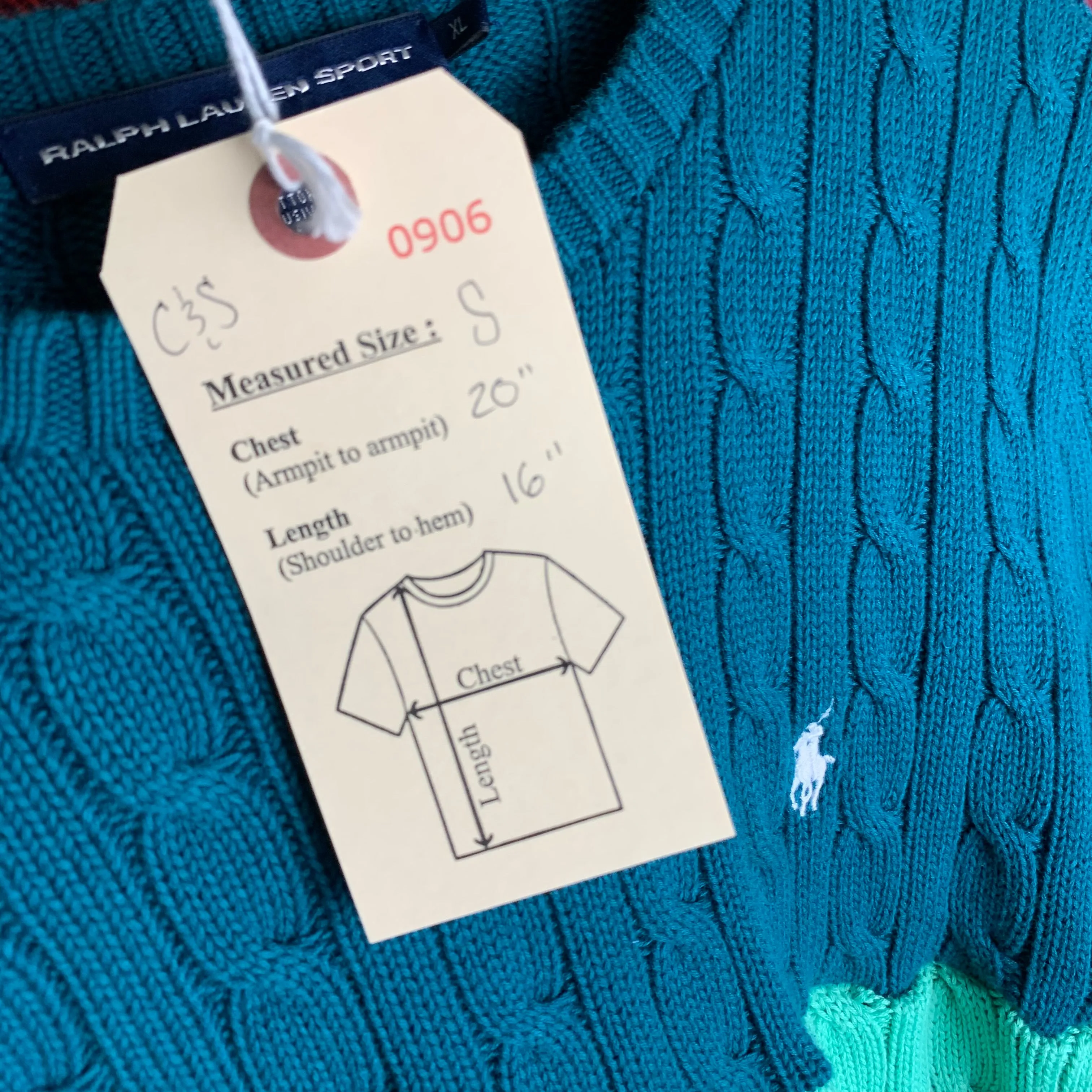 "1 of 1" Ralph Lauren Crop Top Knit Set (S/M)