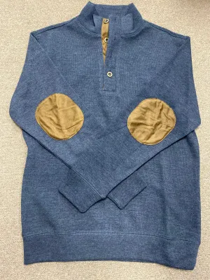 R Options Rib Crew Knit Sweater Charcoal