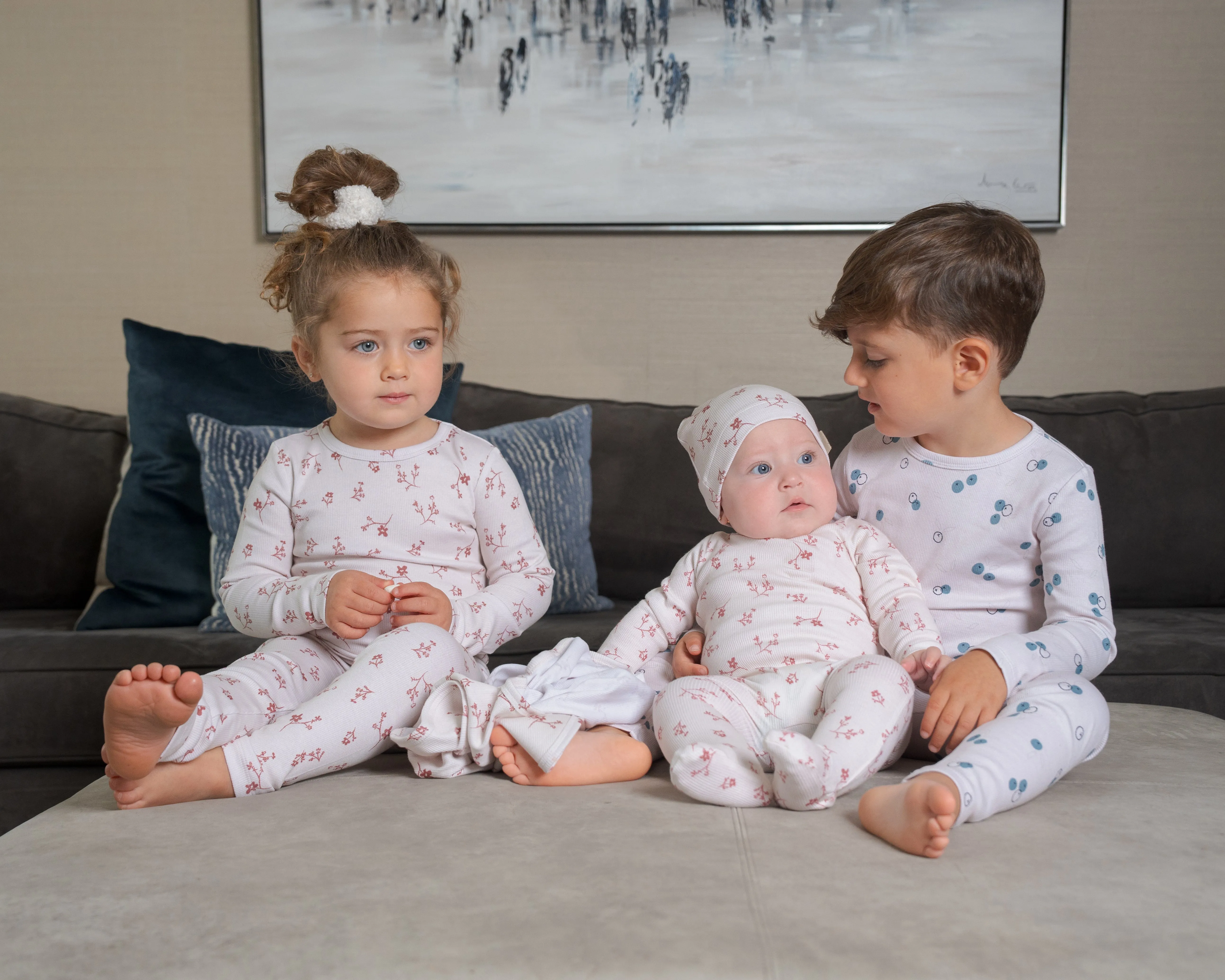 Ra & Da Baby Winter Floral Pajamas