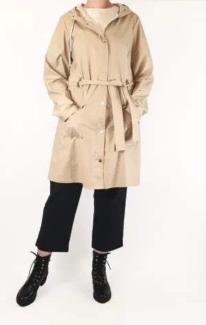 Rains beige raincoat size ML