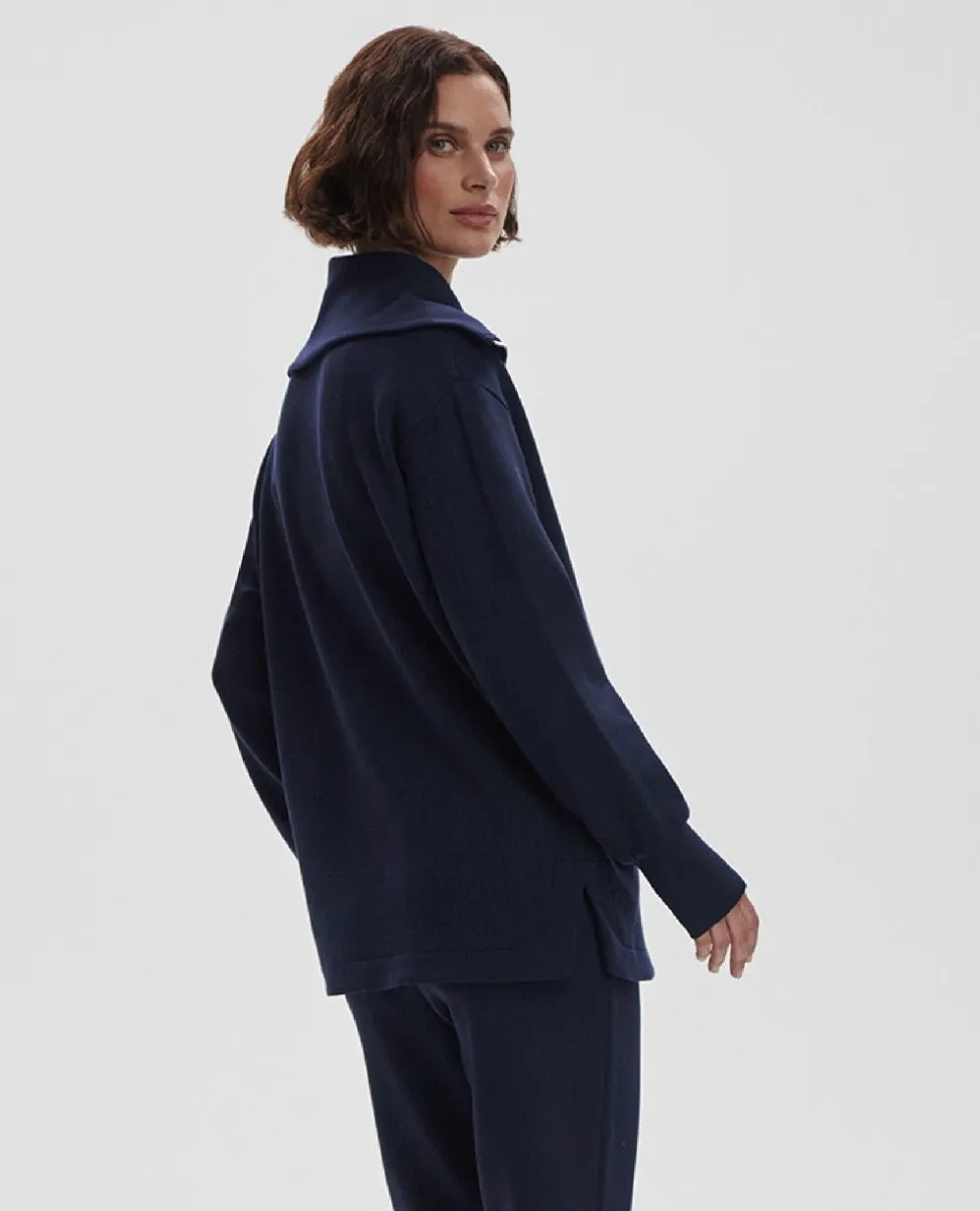 Raleigh Zip Sweatshirt Navy