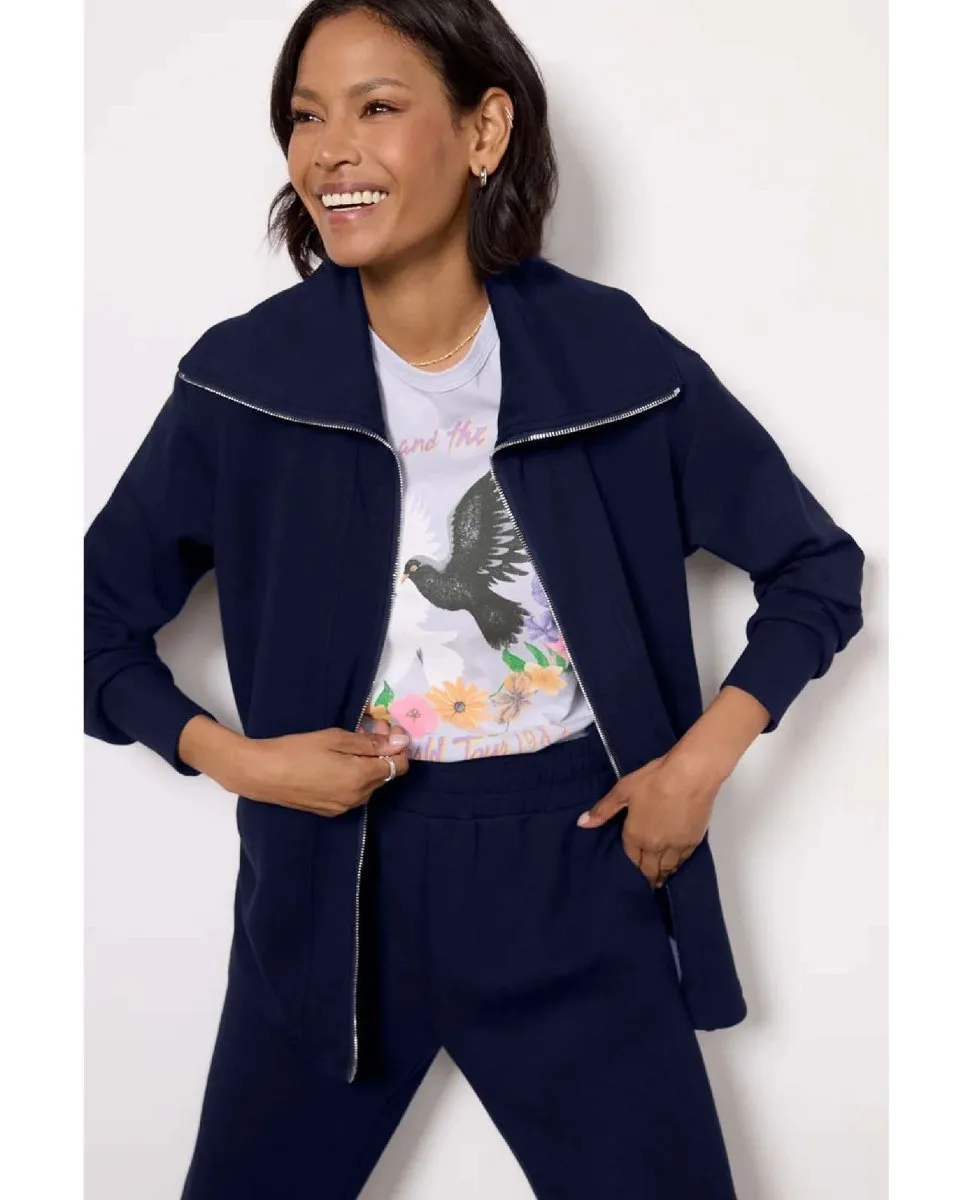 Raleigh Zip Sweatshirt Navy