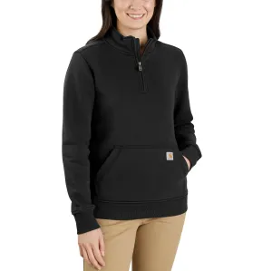 Relaxed Fit Midweight Quarter-Zip Mock-Neck Sweatshirt