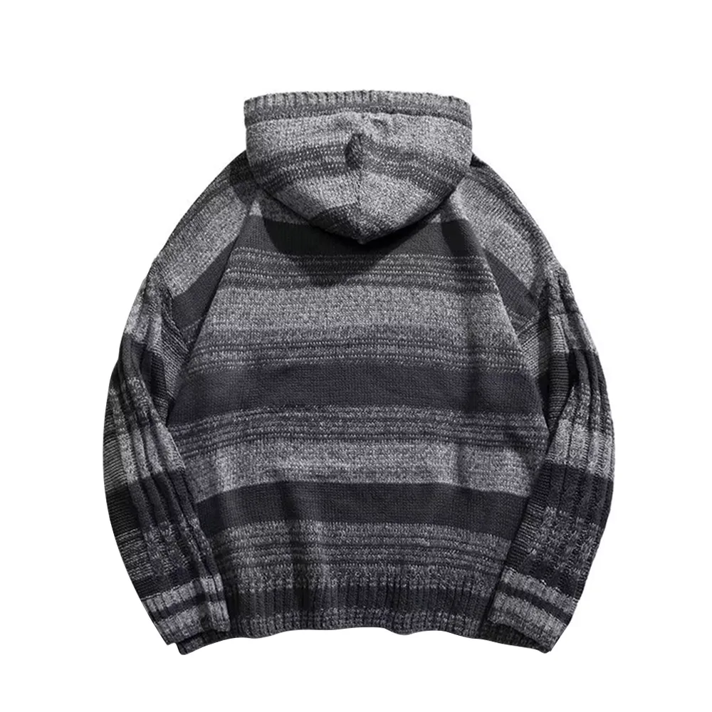 Retro Mixed Color Blending Hooded Hoodies