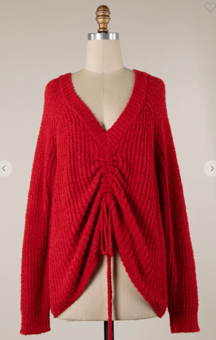 Reversible V-Neck Knit Sweater - Miracle - Final Sale
