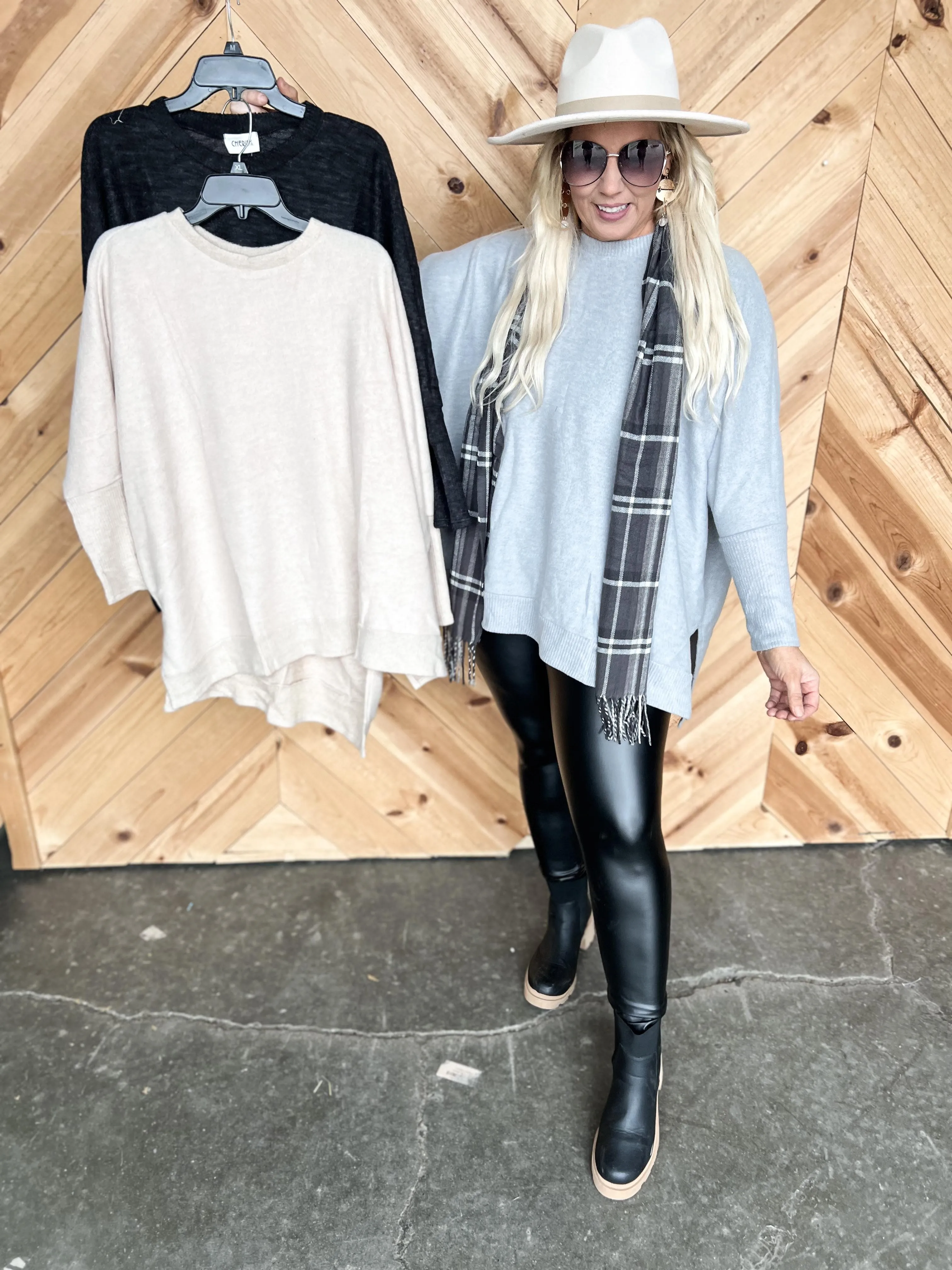 Round Neck Oversize Tunic by Cherish - Final Sale*