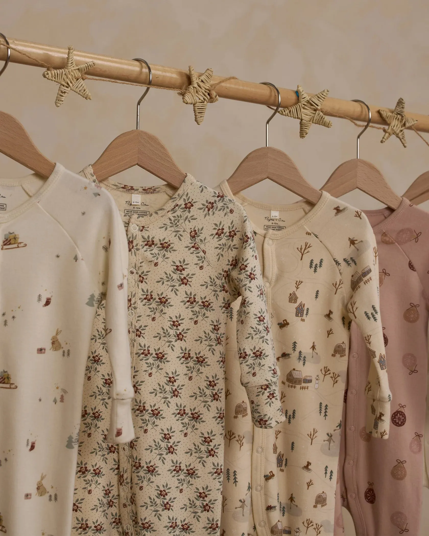 RYLEE   CRU Organic Long John Pajamas || Holiday Floral