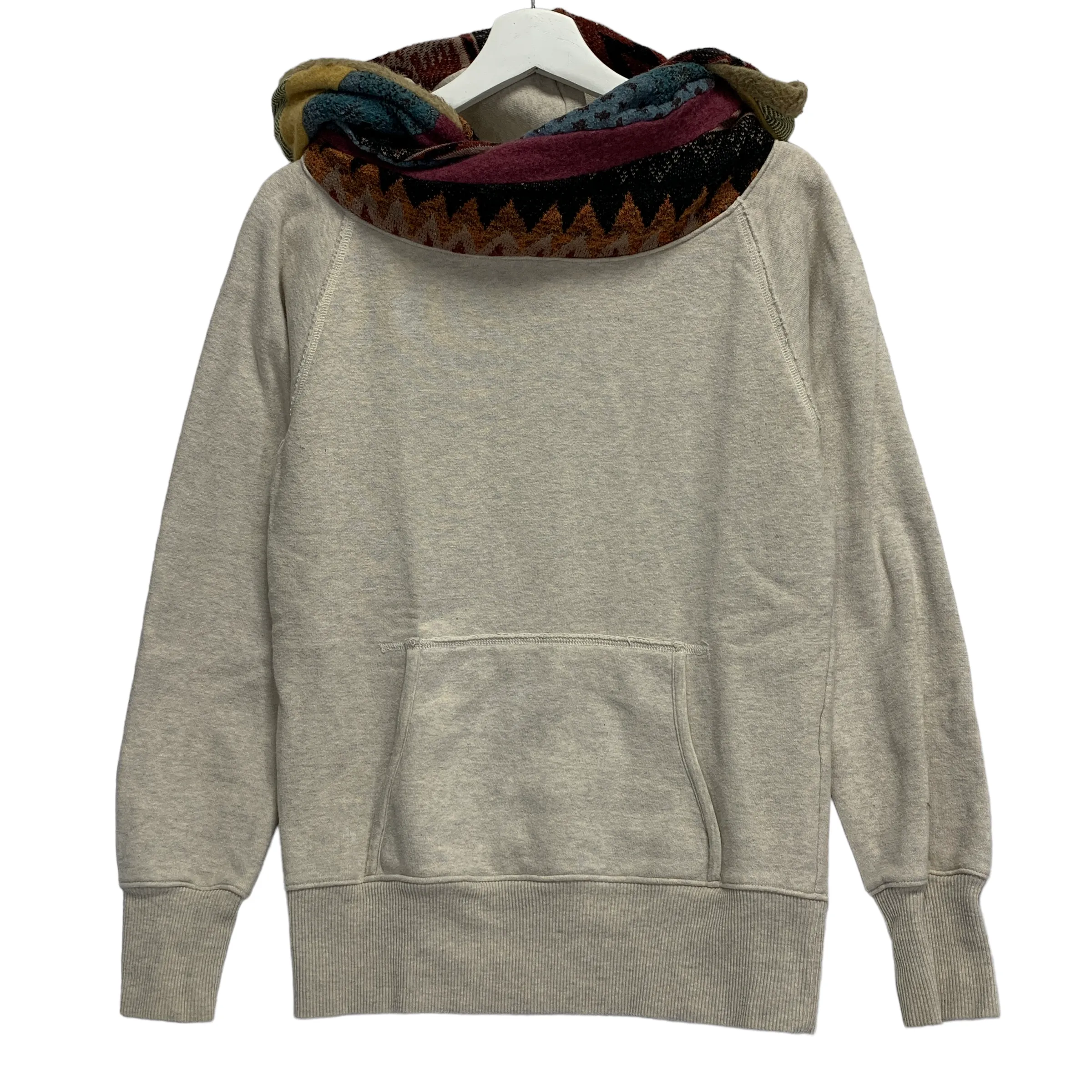 [S] Kapital Fleece Patchwork Panel Pattern Hoodie Hooded Sweatshirt