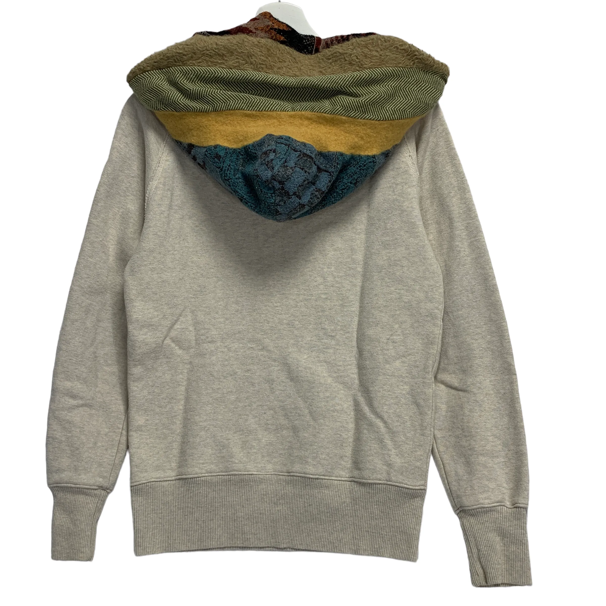 [S] Kapital Fleece Patchwork Panel Pattern Hoodie Hooded Sweatshirt