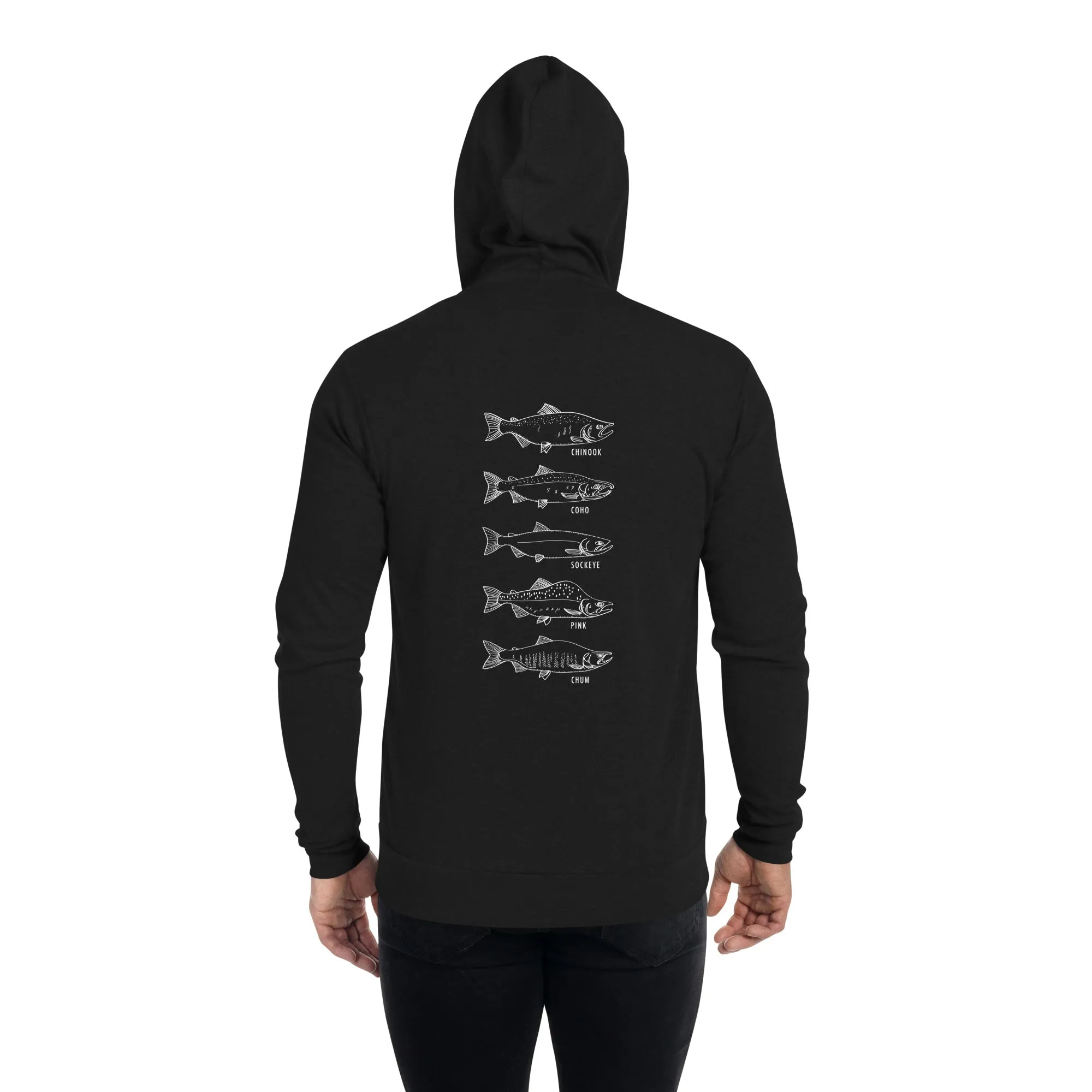 Salmon Series Zip Hoodie