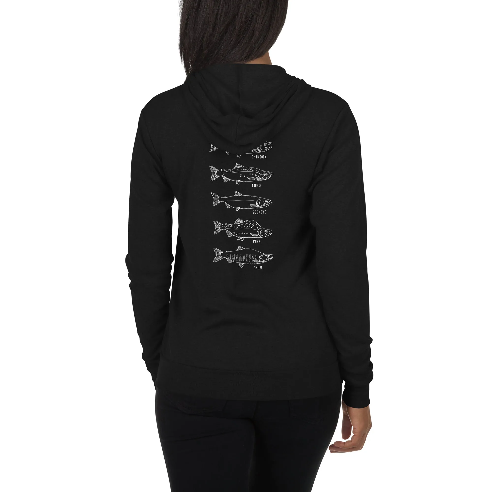 Salmon Series Zip Hoodie