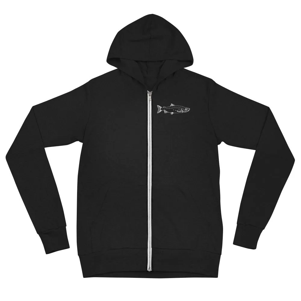 Salmon Series Zip Hoodie