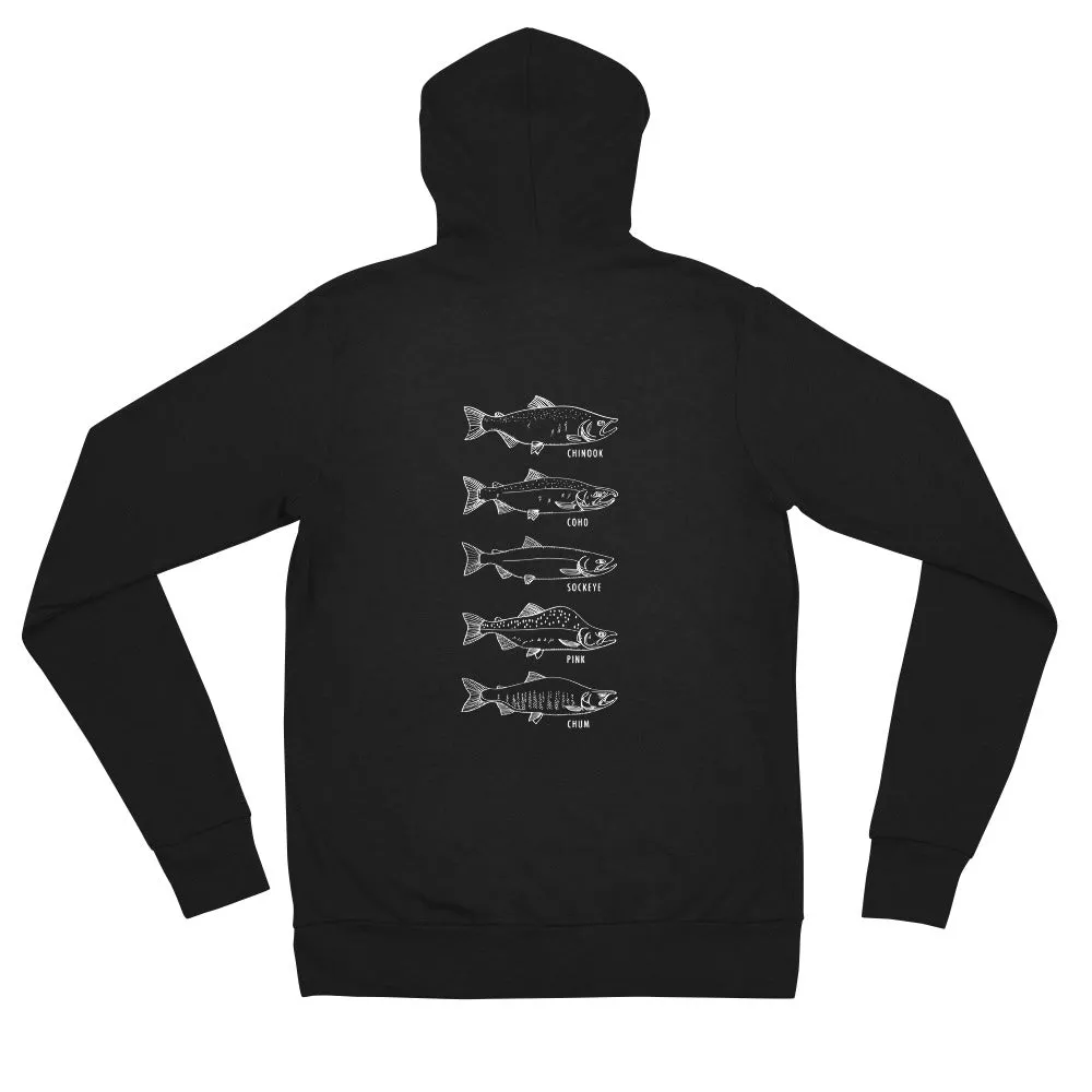 Salmon Series Zip Hoodie