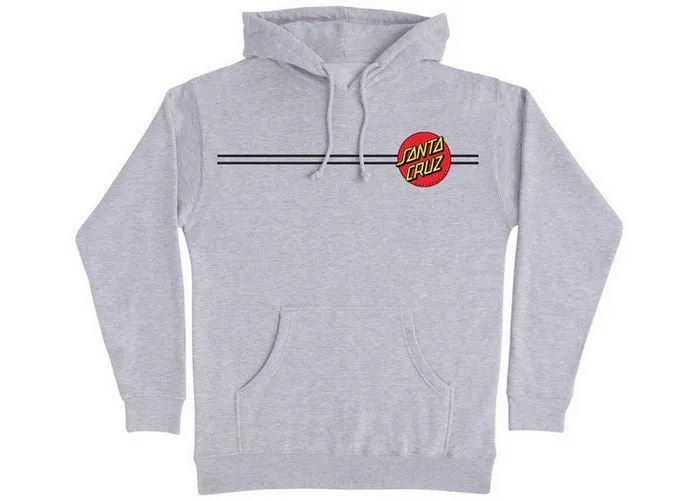 Santa Cruz Youth Classic Dot Hoodie Grey Heather