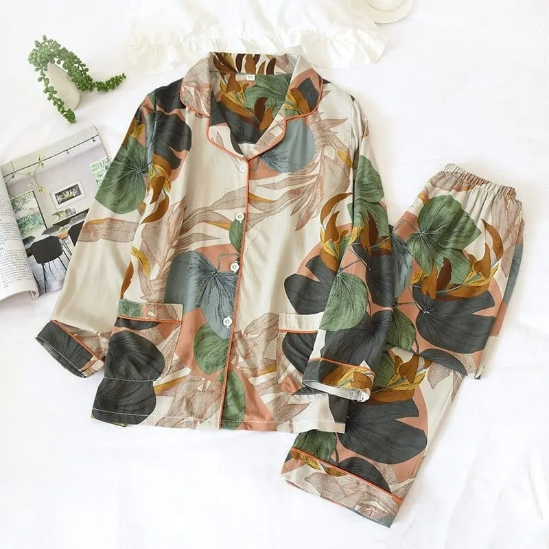 Satin Women's Pajamas Set