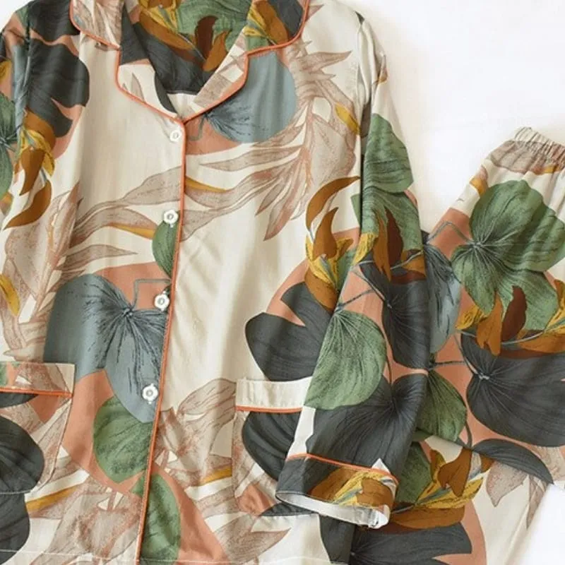 Satin Women's Pajamas Set
