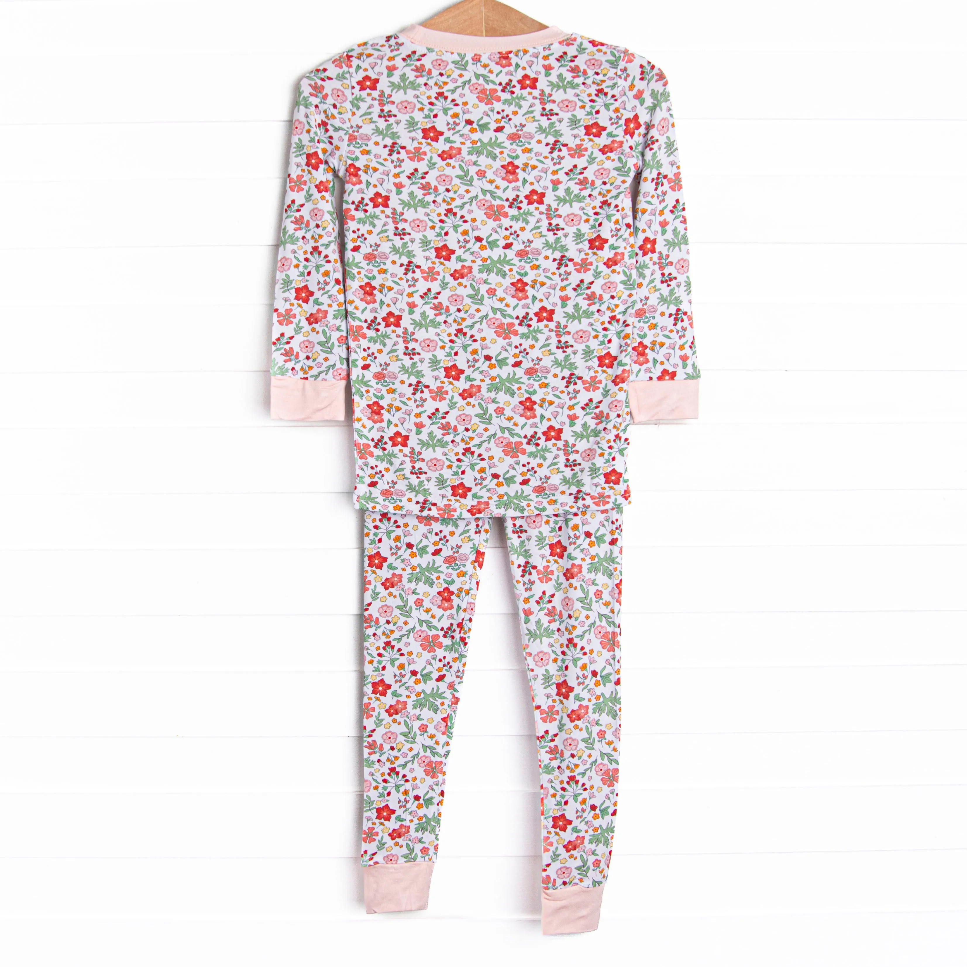 Scarlet Sage Bamboo Pajama Set, Red