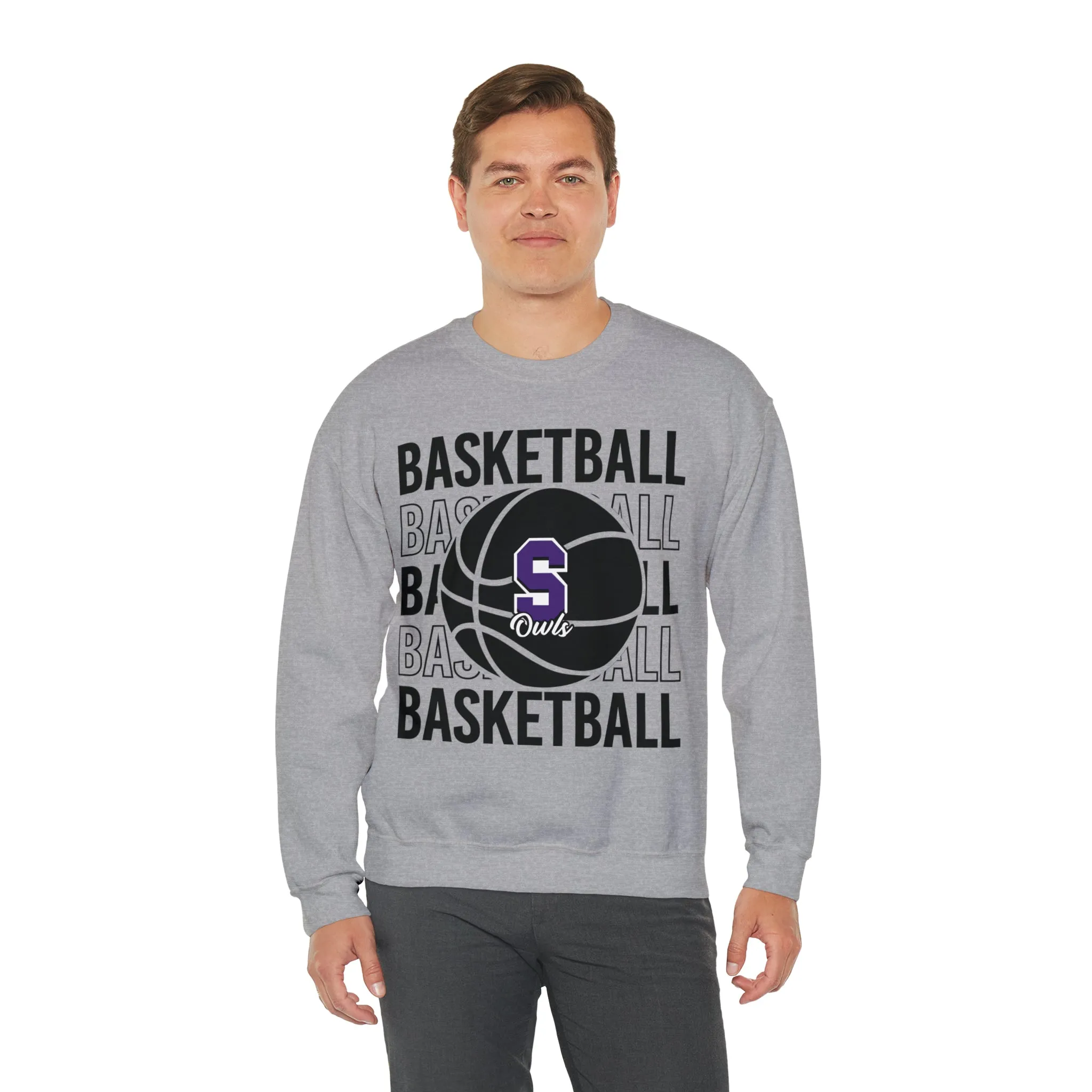 Seymour Owls Basketball Crewneck Sweatshirt