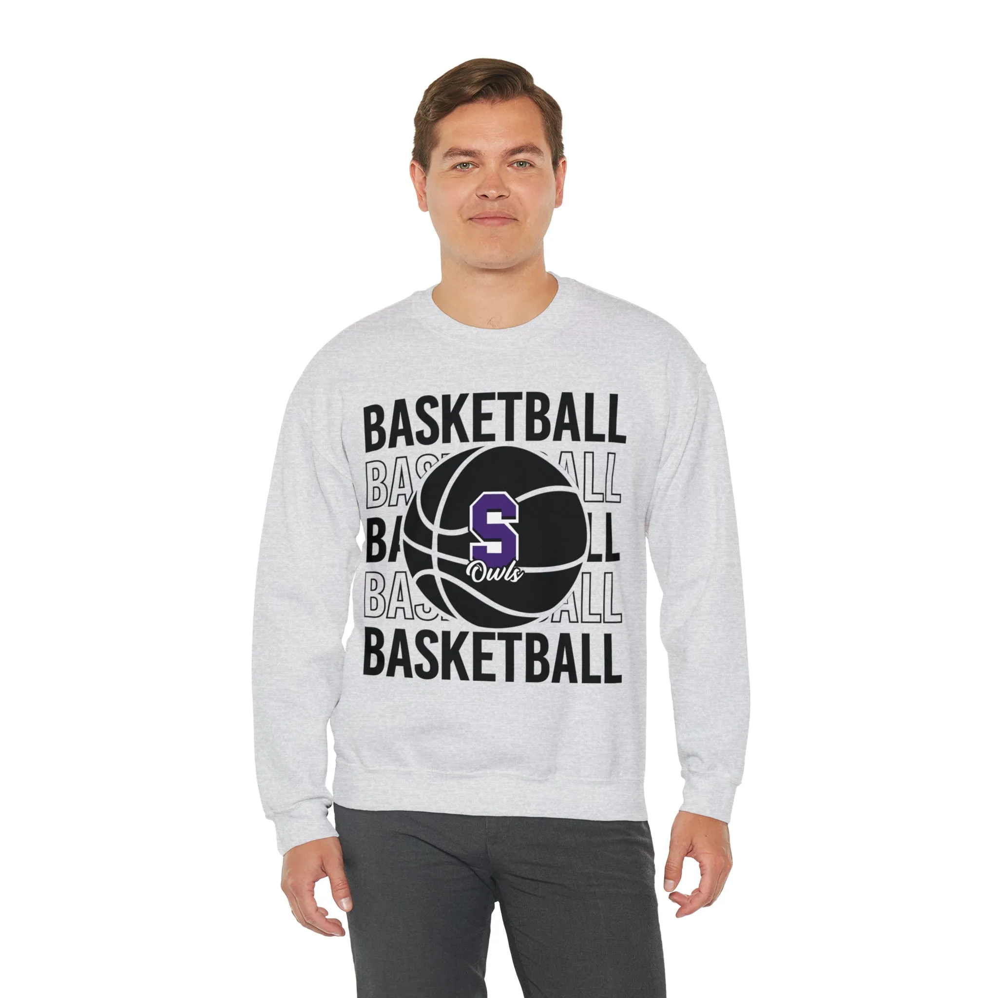 Seymour Owls Basketball Crewneck Sweatshirt