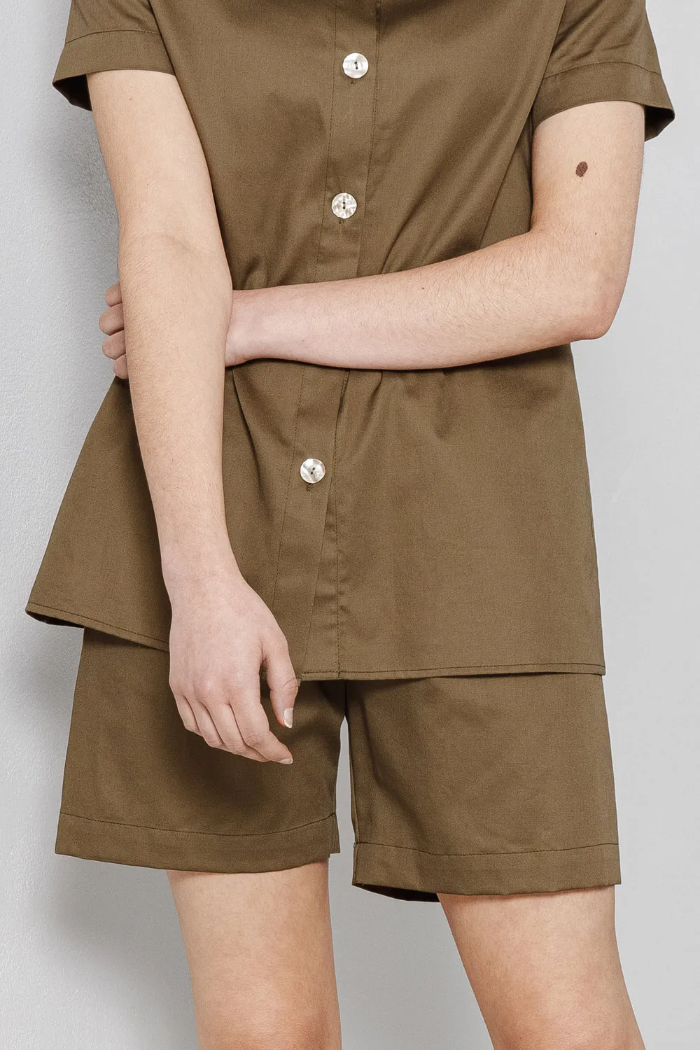 short sleeve shirt, walnut