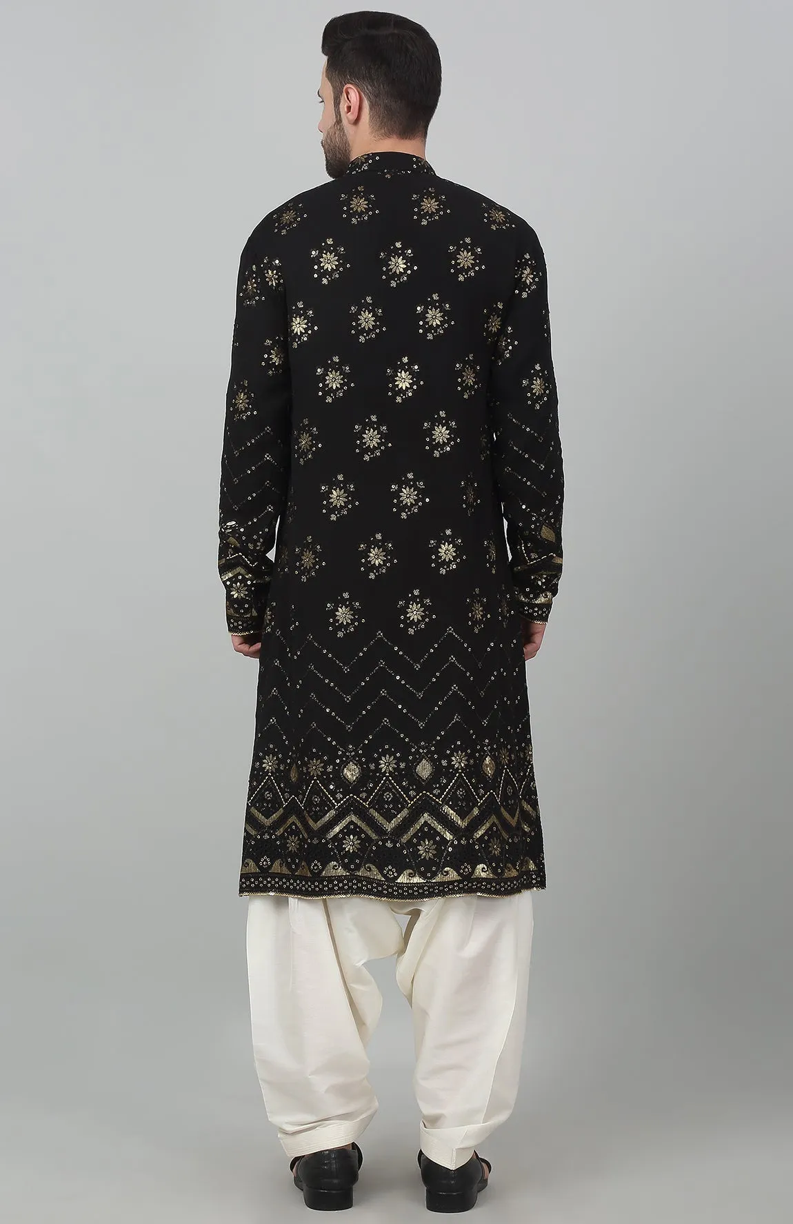 Sitaara Jahan Embroidered Kurta Patiala Set - Rent