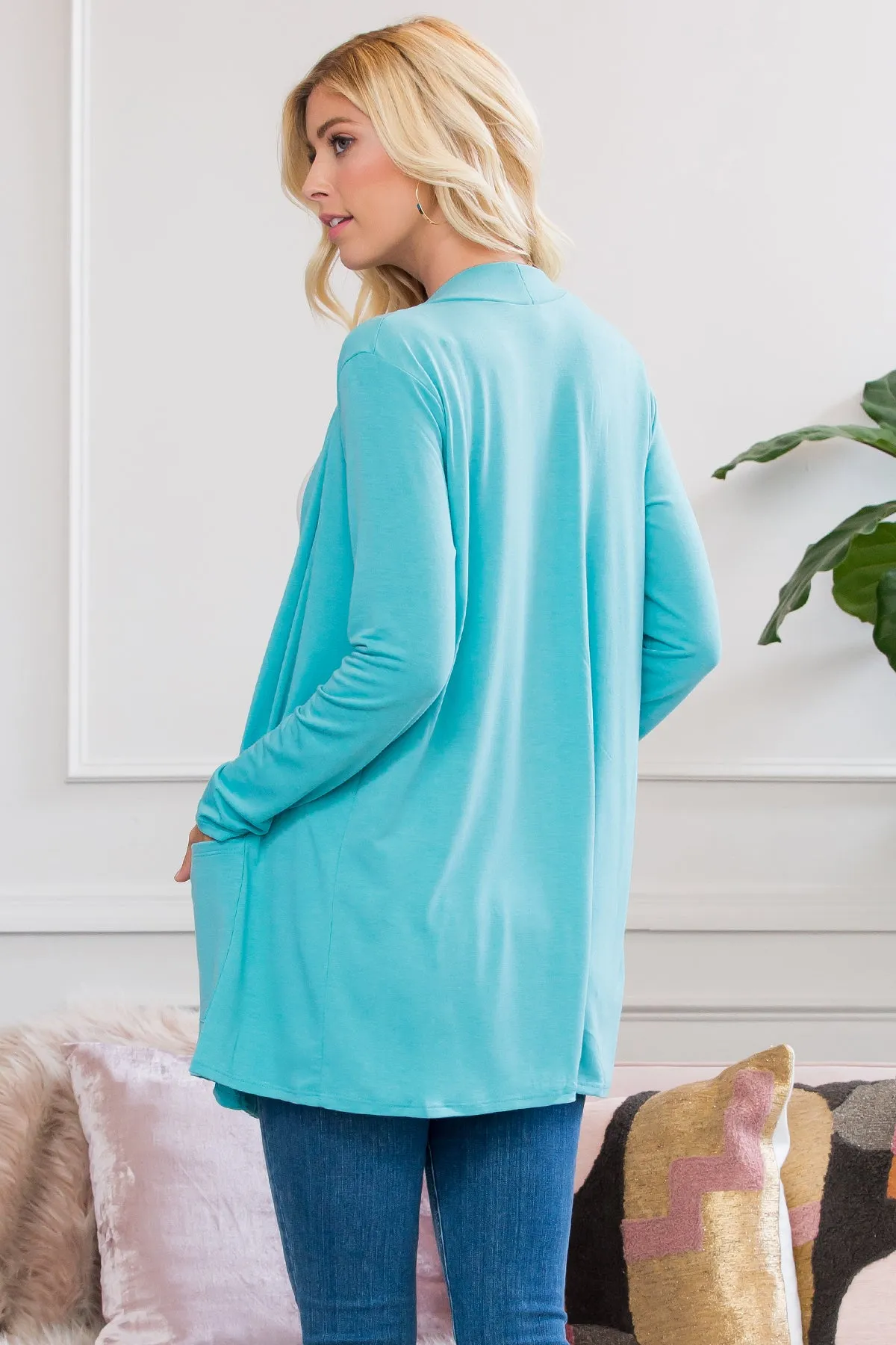 Slouchy Pocket Open Cardigan