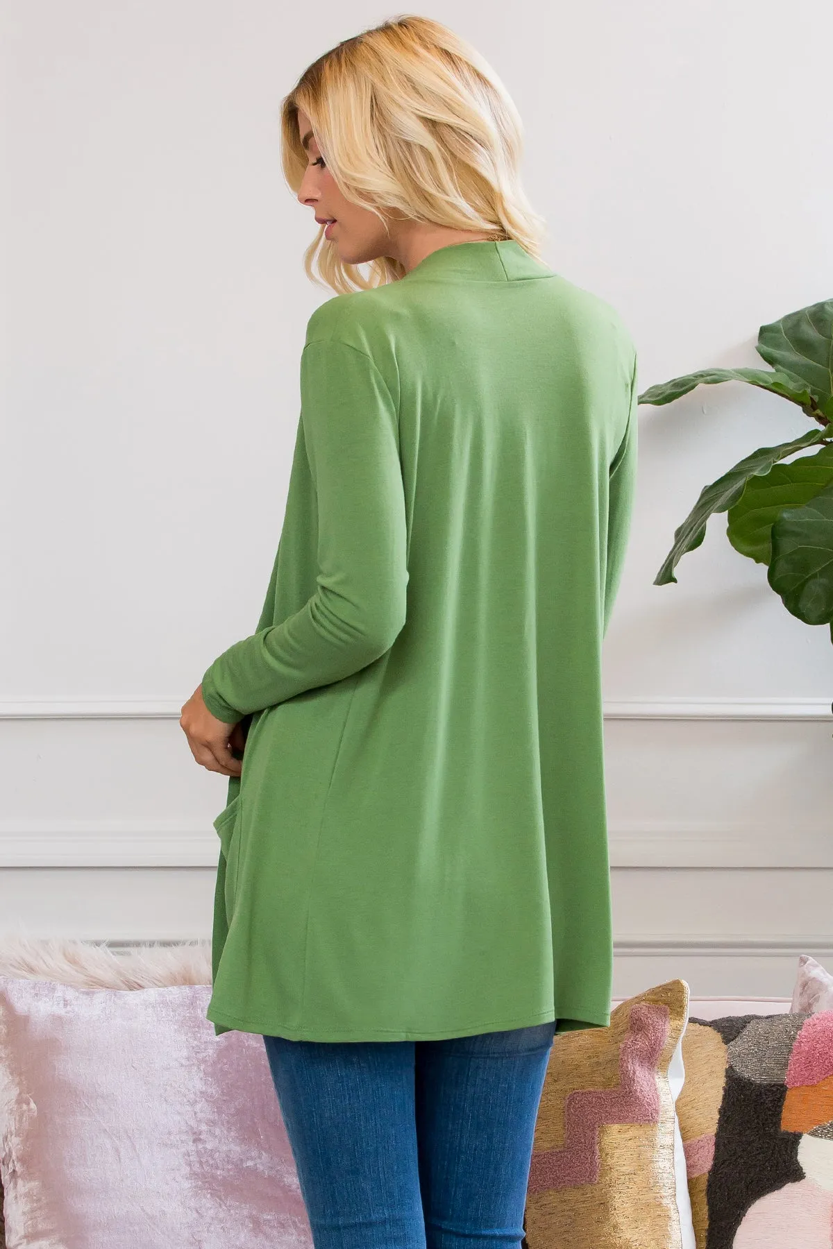 Slouchy Pocket Open Cardigan