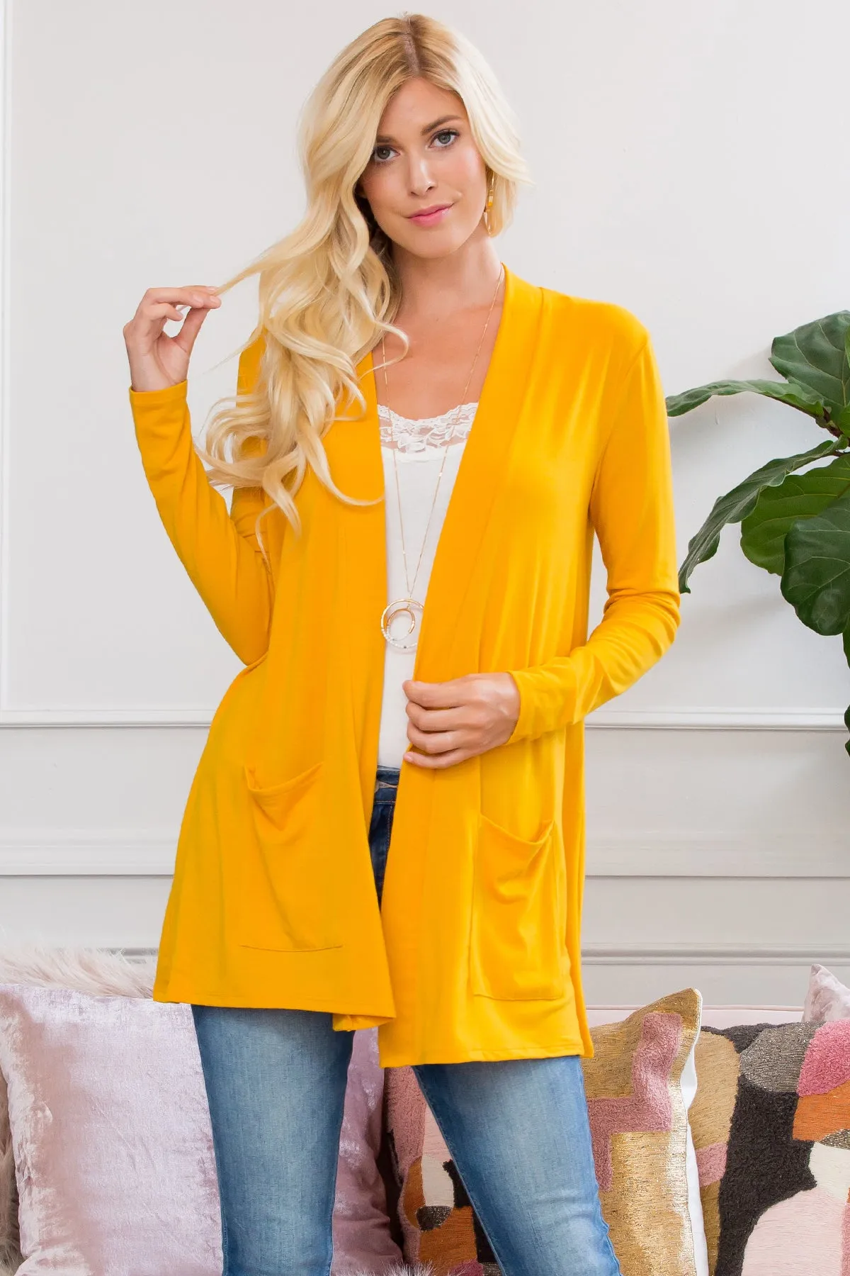 Slouchy Pocket Open Cardigan