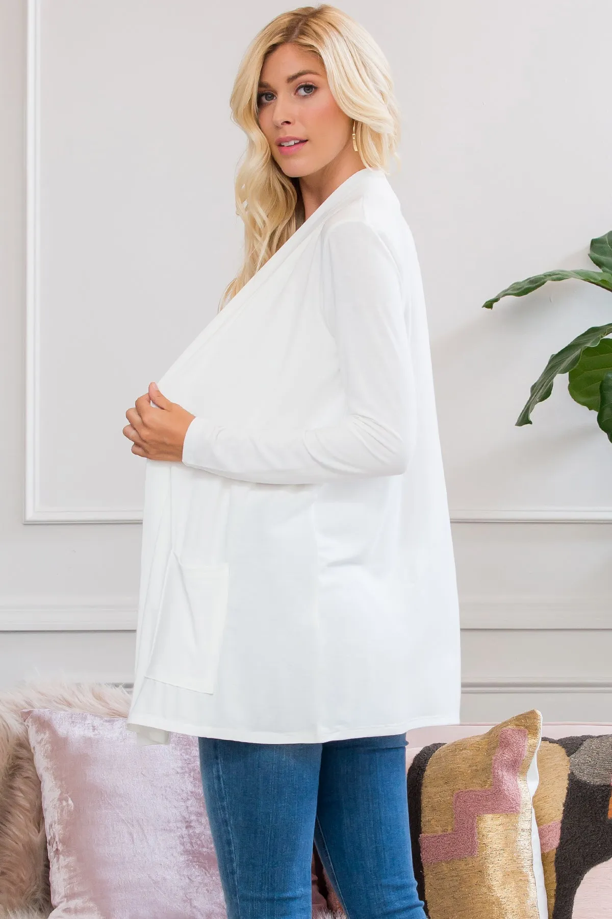 Slouchy Pocket Open Cardigan