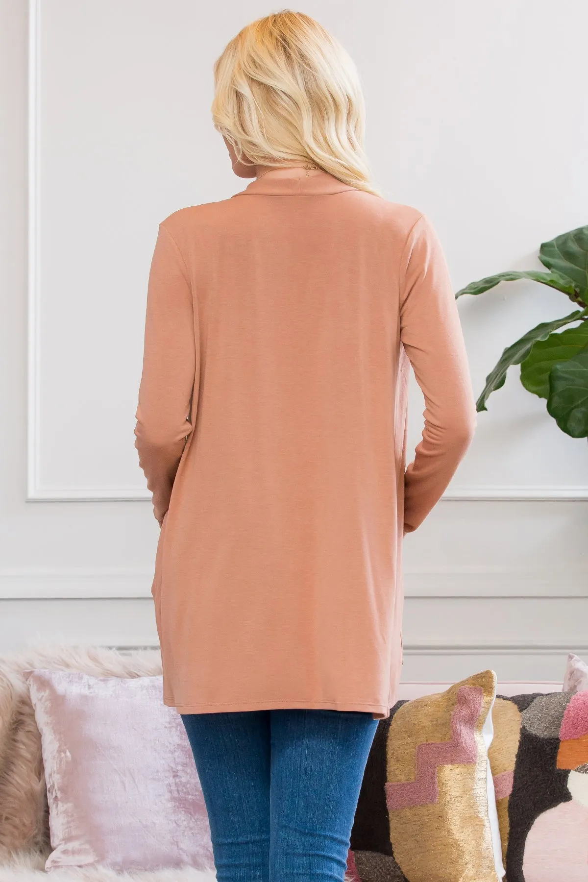 Slouchy Pocket Open Cardigan