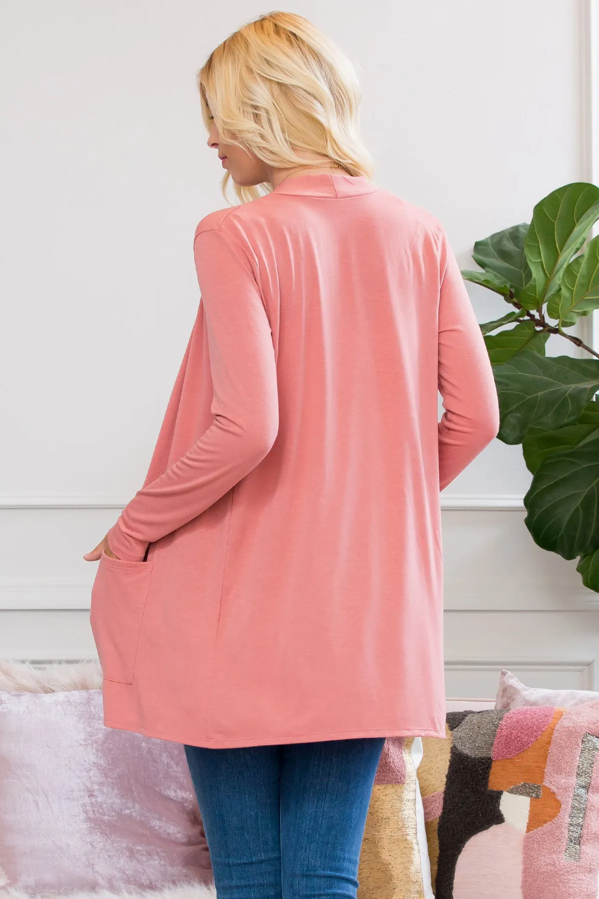 Slouchy Pocket Open Cardigan