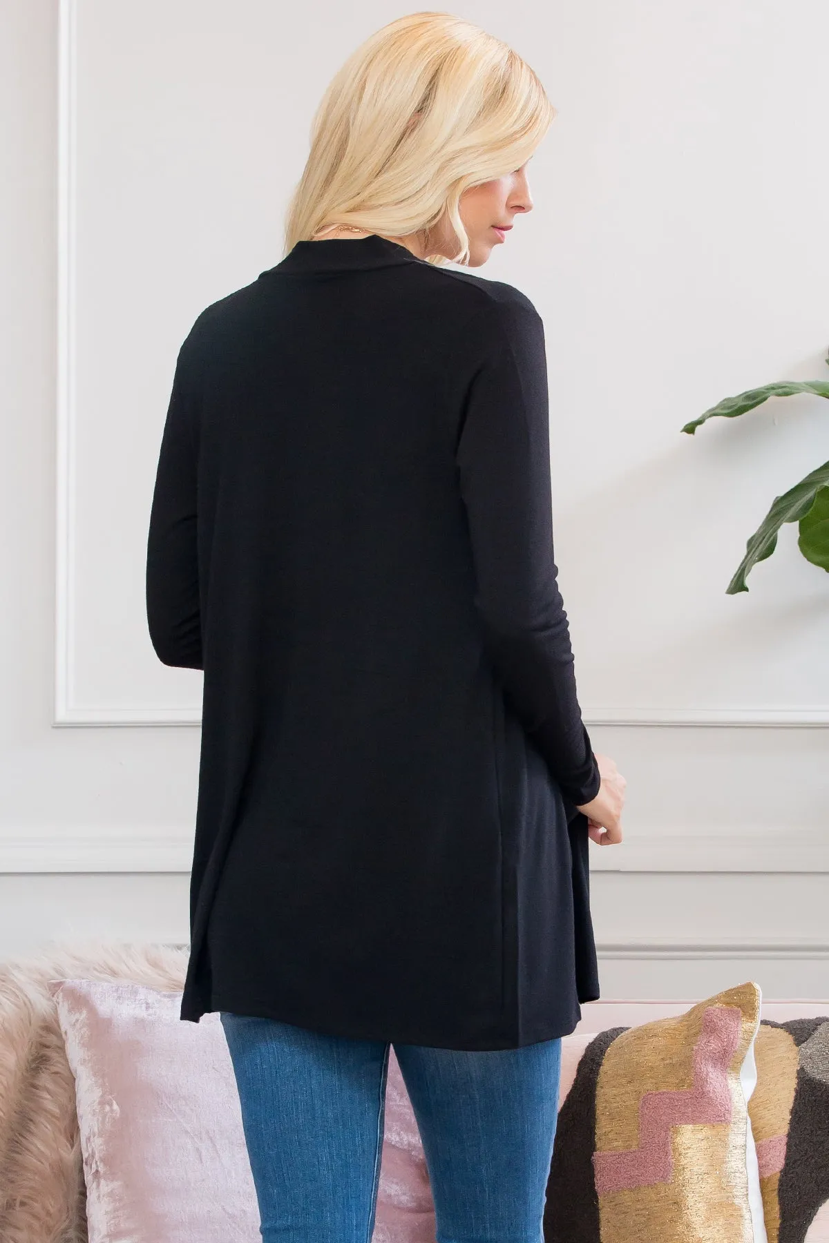 Slouchy Pocket Open Cardigan