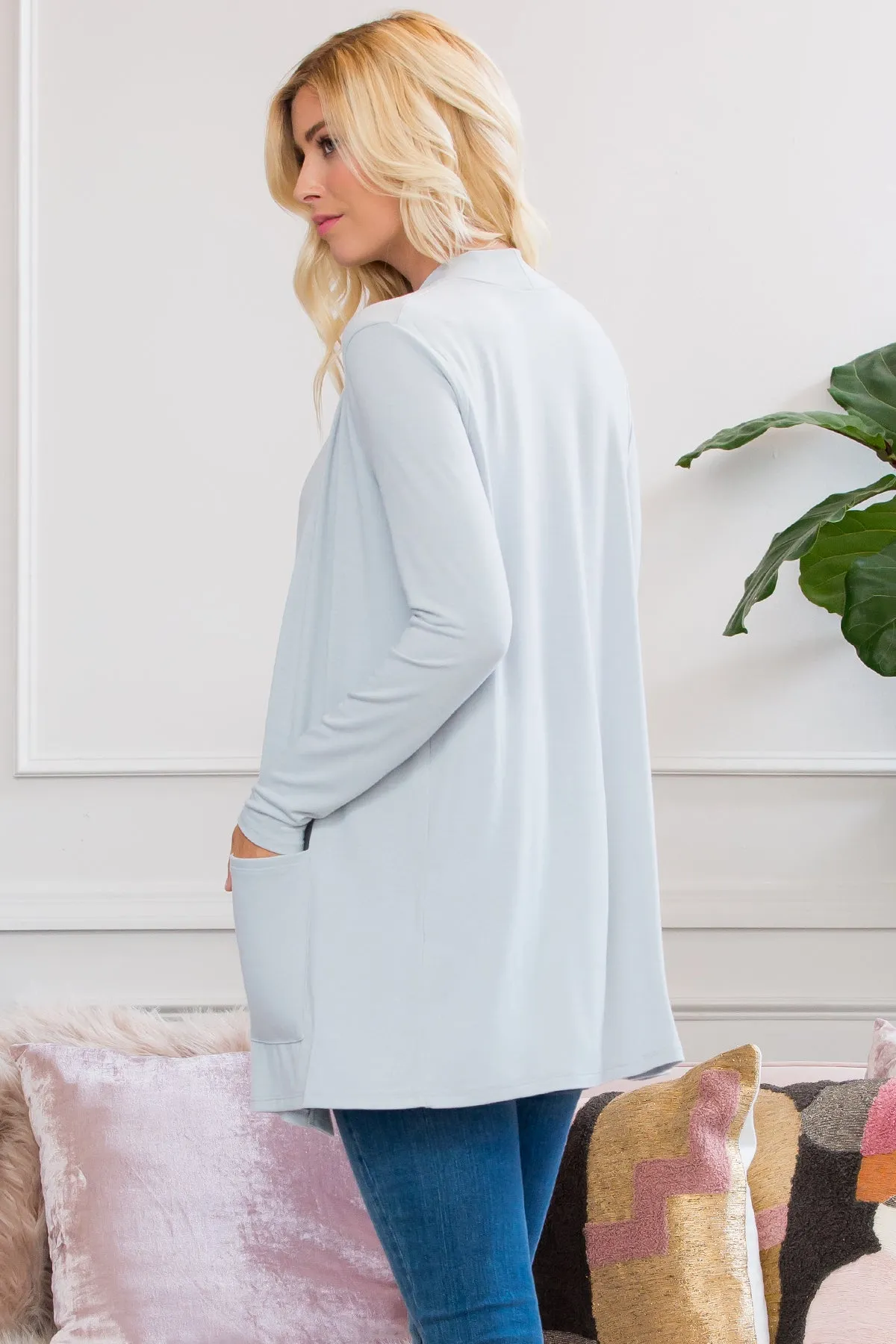 Slouchy Pocket Open Cardigan