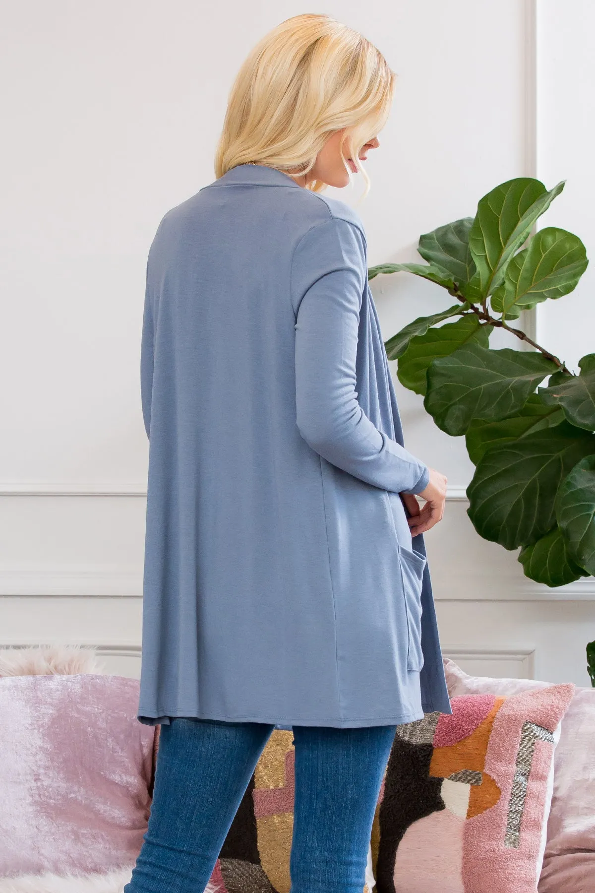 Slouchy Pocket Open Cardigan