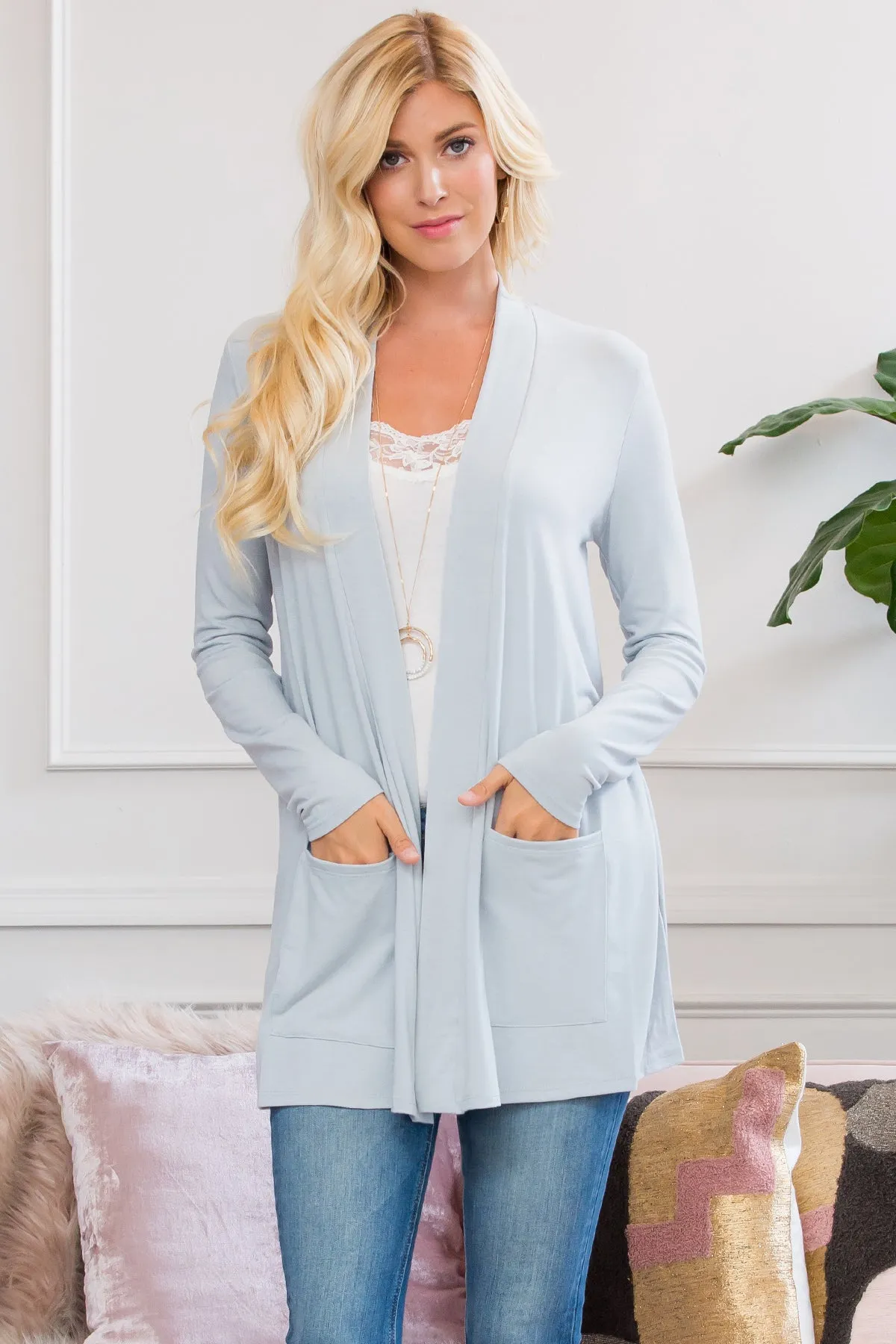 Slouchy Pocket Open Cardigan