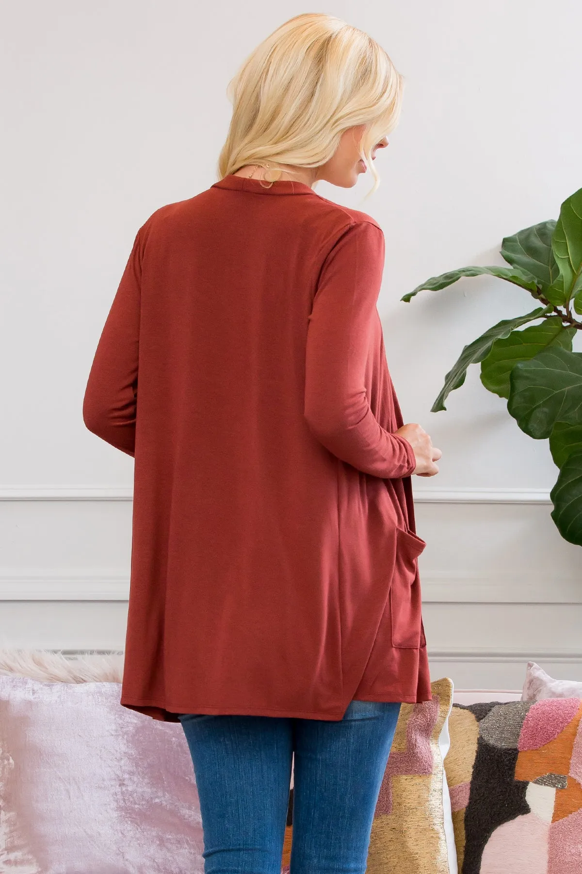 Slouchy Pocket Open Cardigan