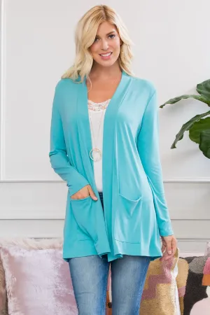 Slouchy Pocket Open Cardigan